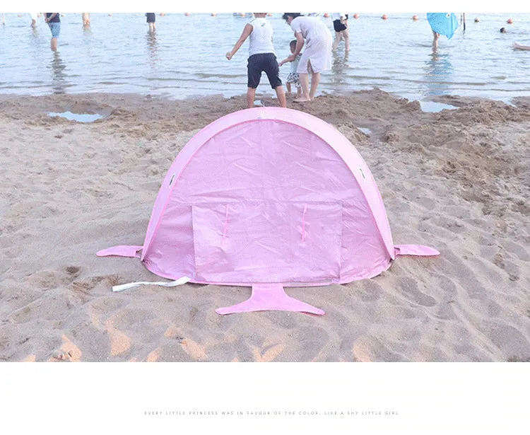 Childrens Popup Shark Tent with Splash Pool