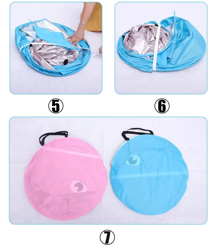 Childrens Popup Shark Tent with Splash Pool