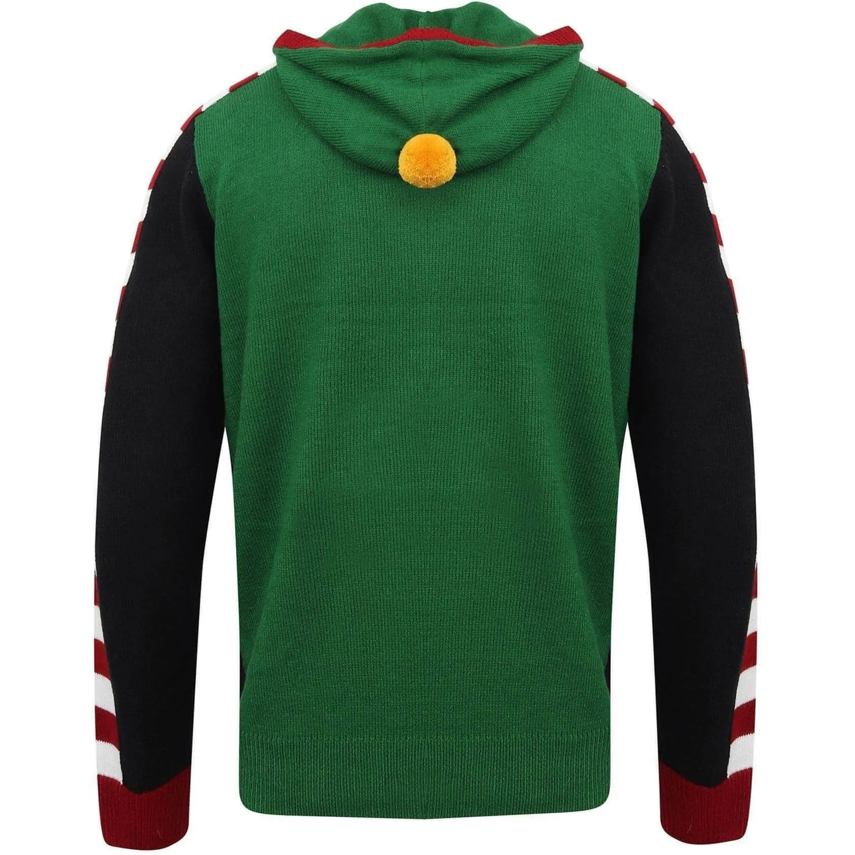 Christmas Festive Elf Body Mens Hooded Jumper