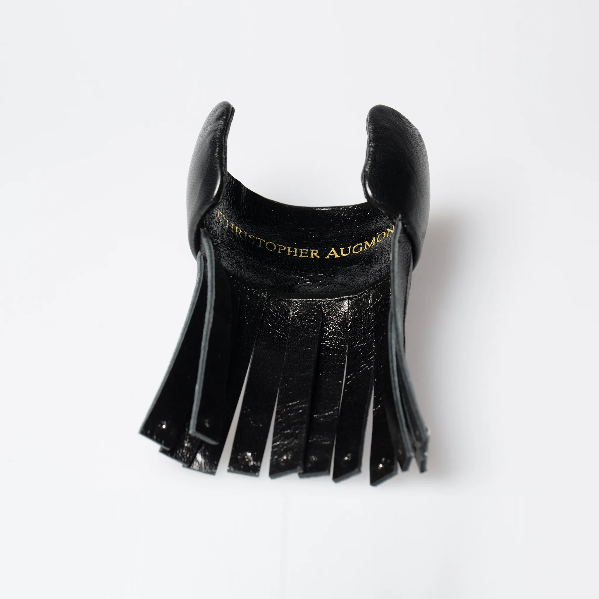 Christopher Augmon Amazon Natural Gold Studded Fringe Python Cuff