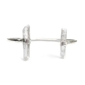 Clear Quartz Crystal Cuff