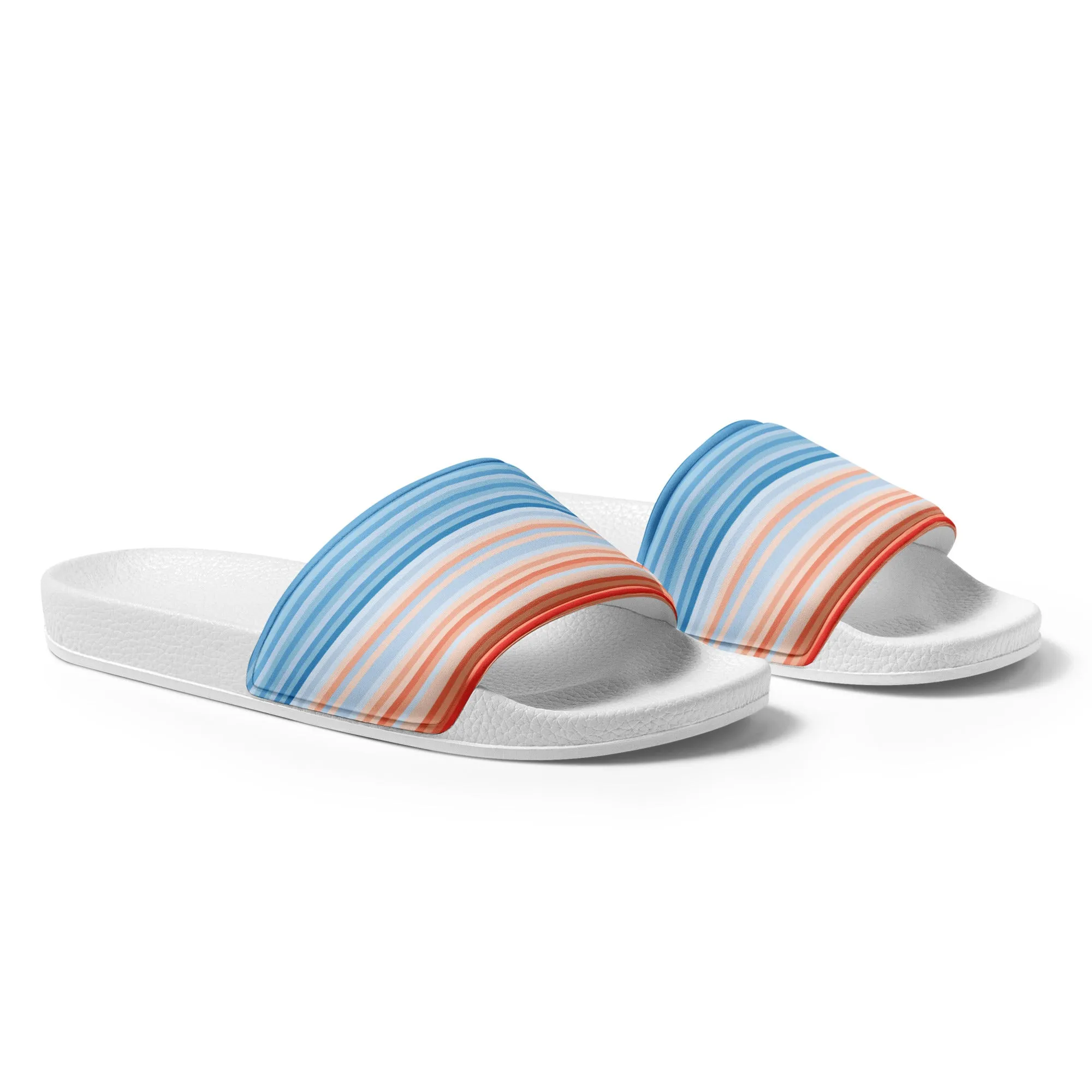 Climate Change Global Warming Stripes - Sustainably Made Men’s slides