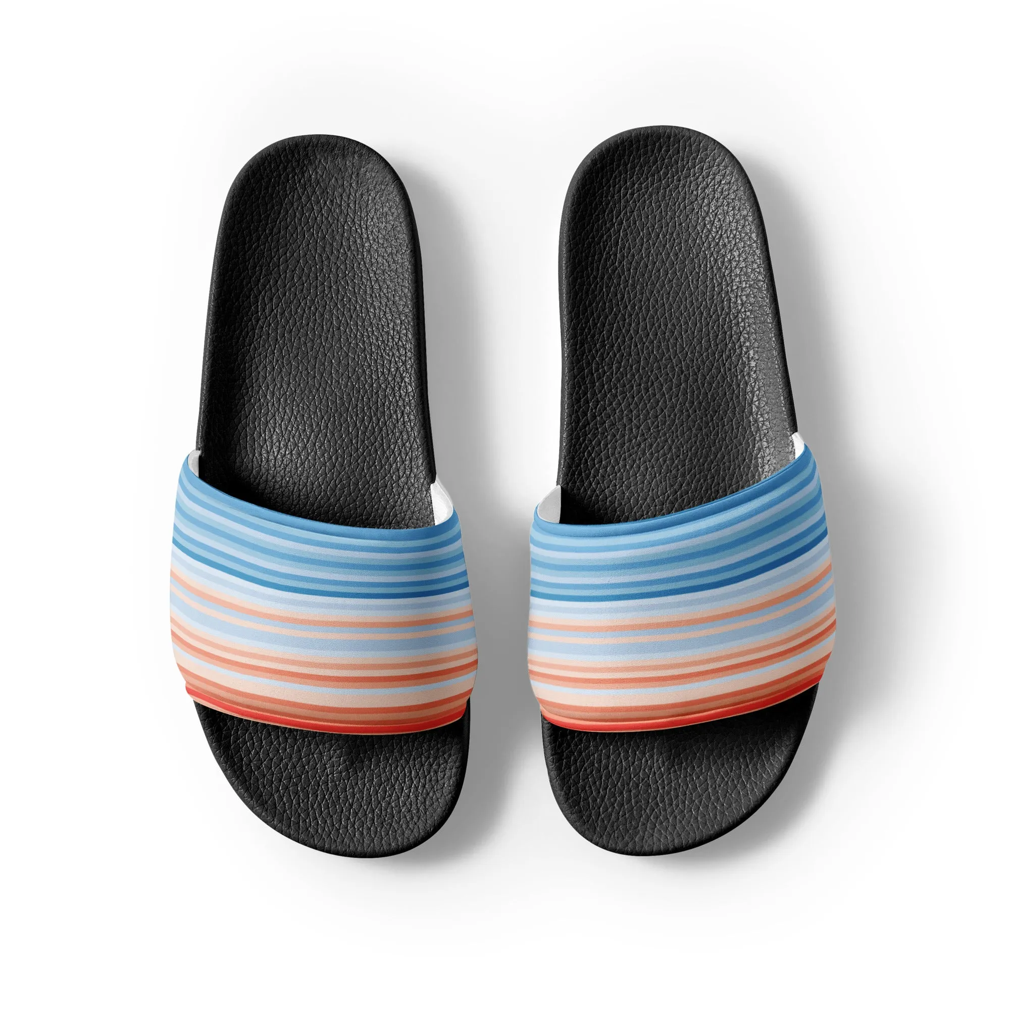 Climate Change Global Warming Stripes - Sustainably Made Men’s slides