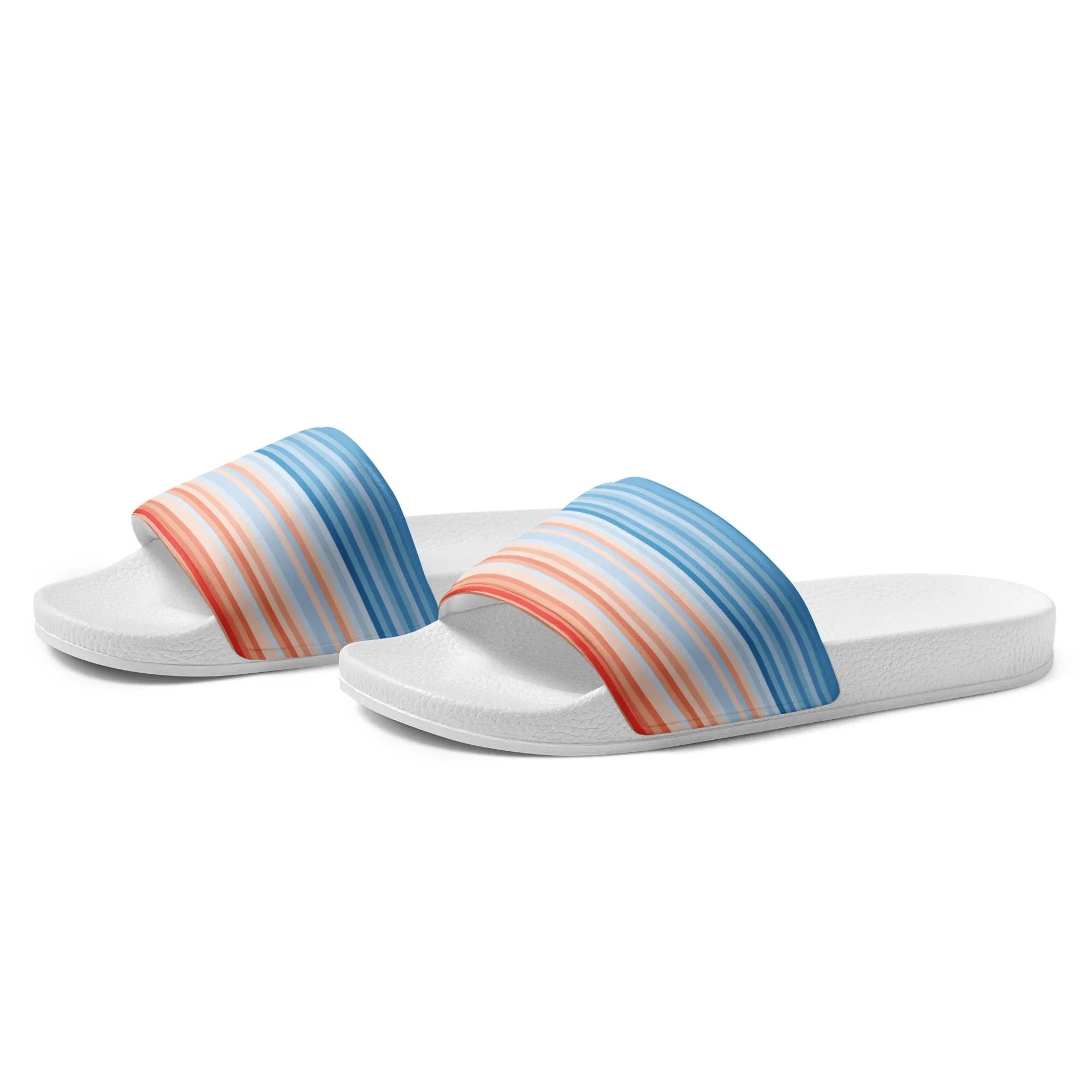 Climate Change Global Warming Stripes - Sustainably Made Men’s slides