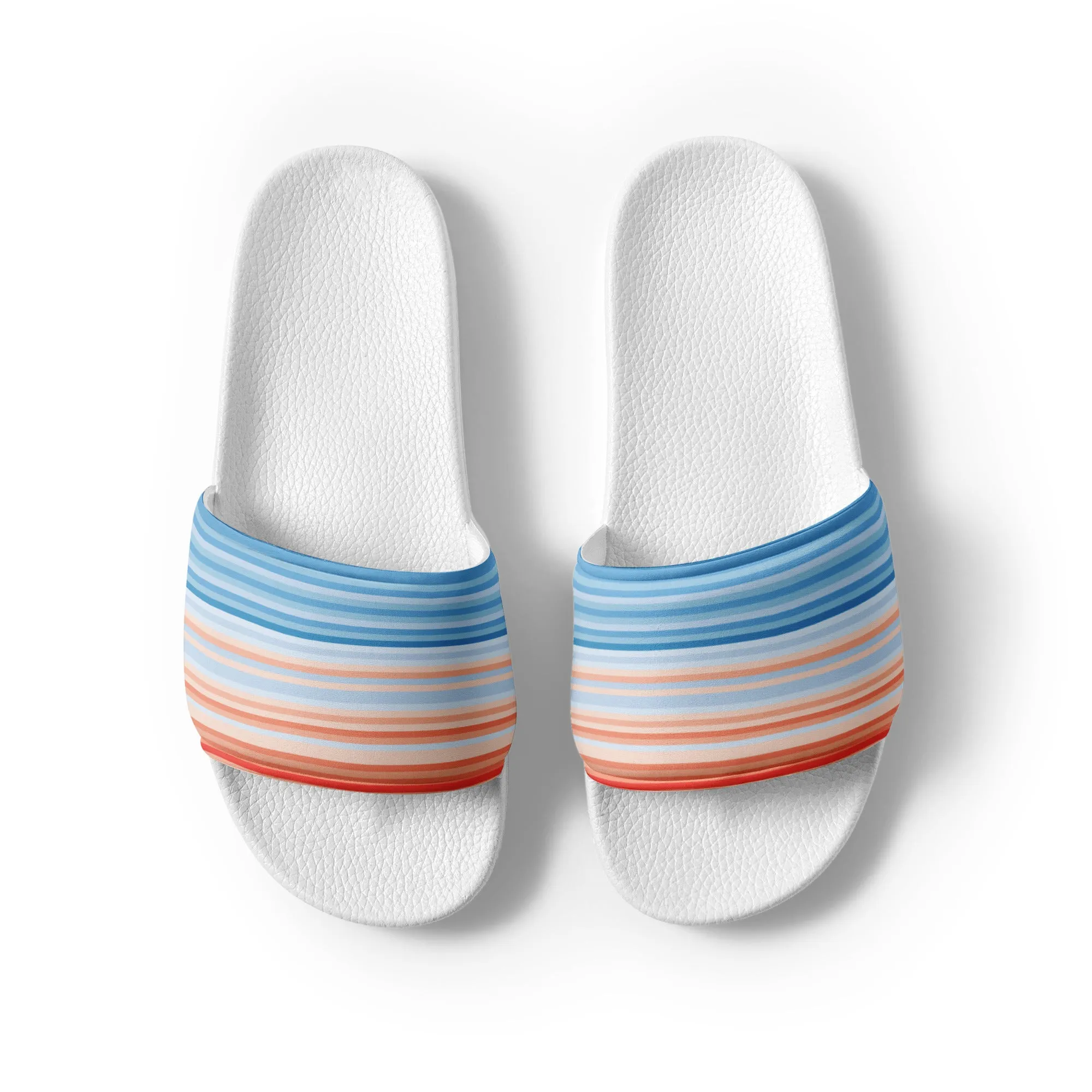 Climate Change Global Warming Stripes - Sustainably Made Men’s slides