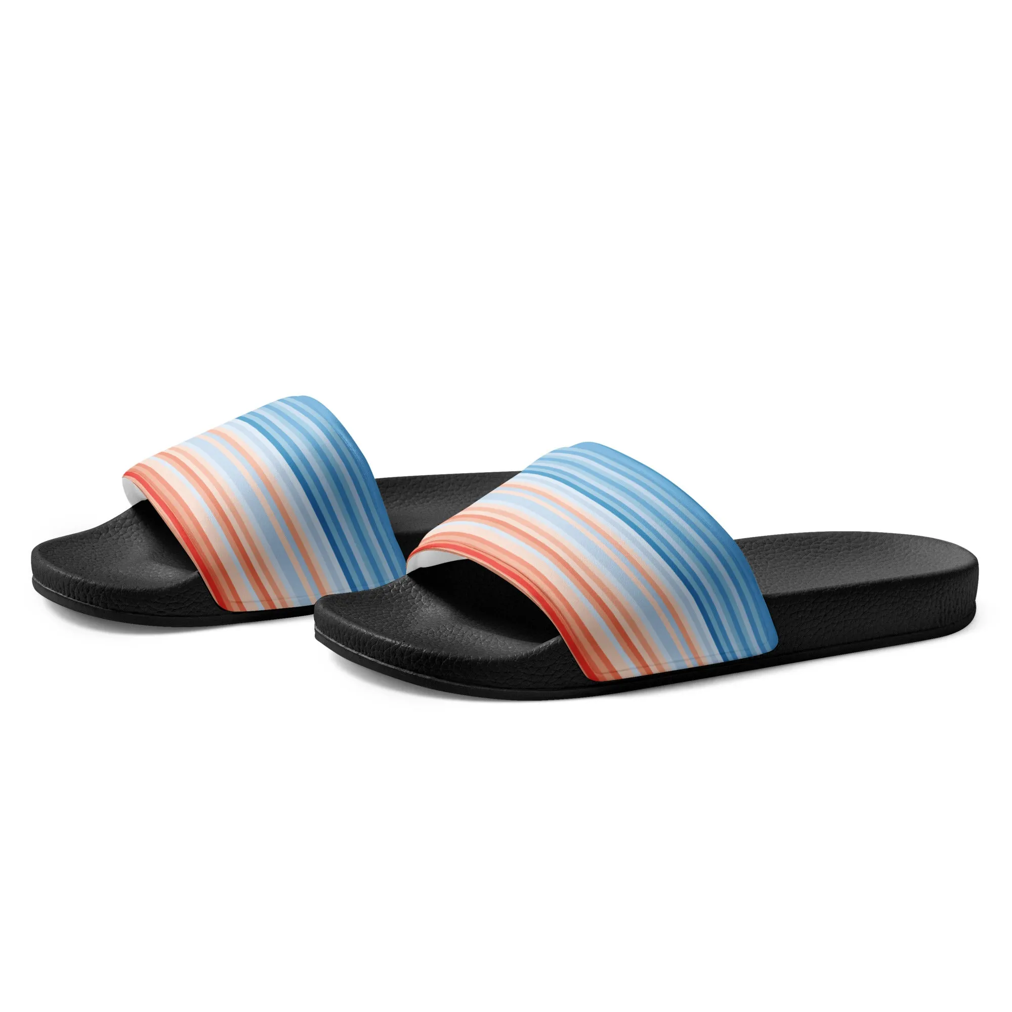 Climate Change Global Warming Stripes - Sustainably Made Men’s slides