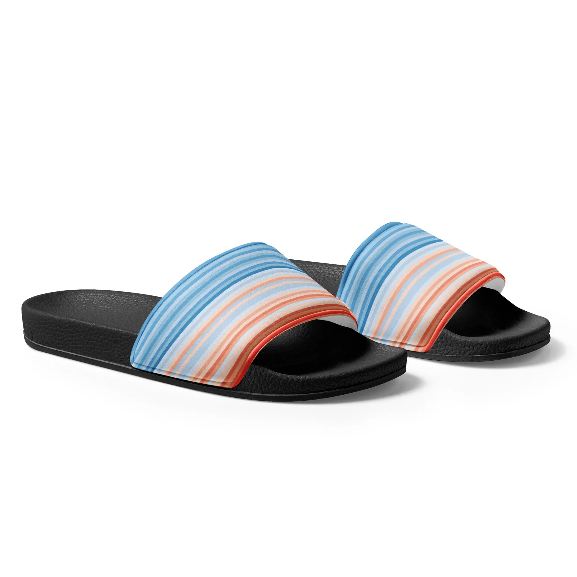 Climate Change Global Warming Stripes - Sustainably Made Men’s slides
