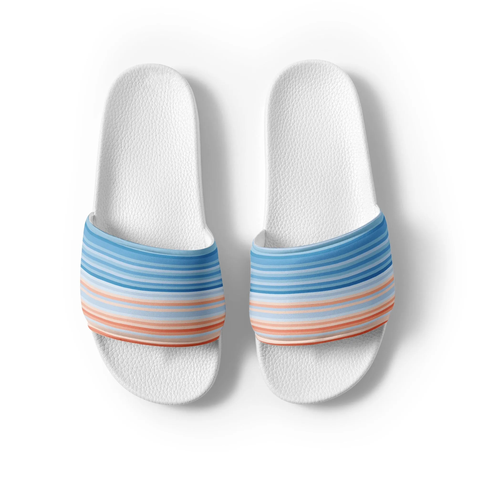 Climate Change Global Warming Stripes - Sustainably Made Women's slides