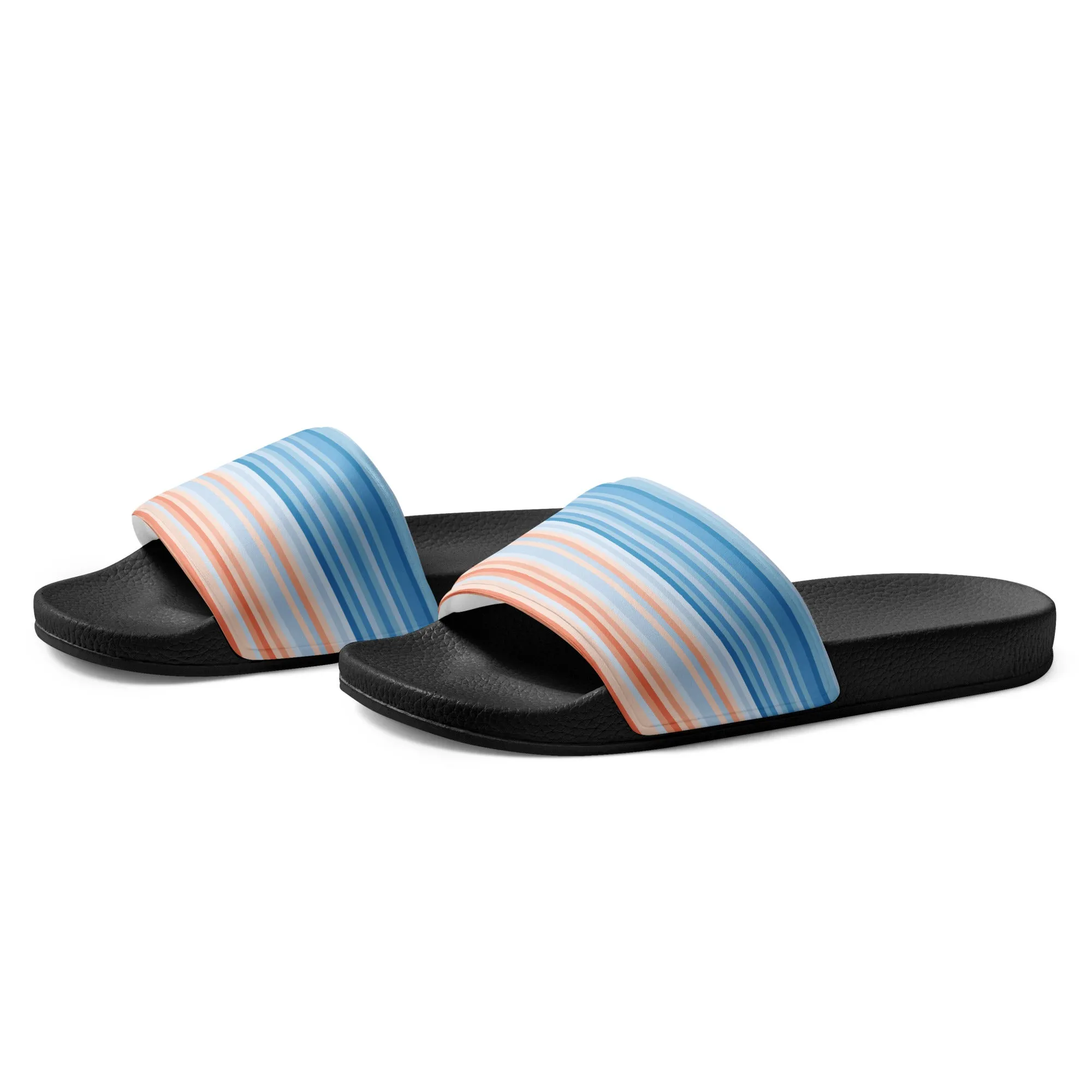Climate Change Global Warming Stripes - Sustainably Made Women's slides