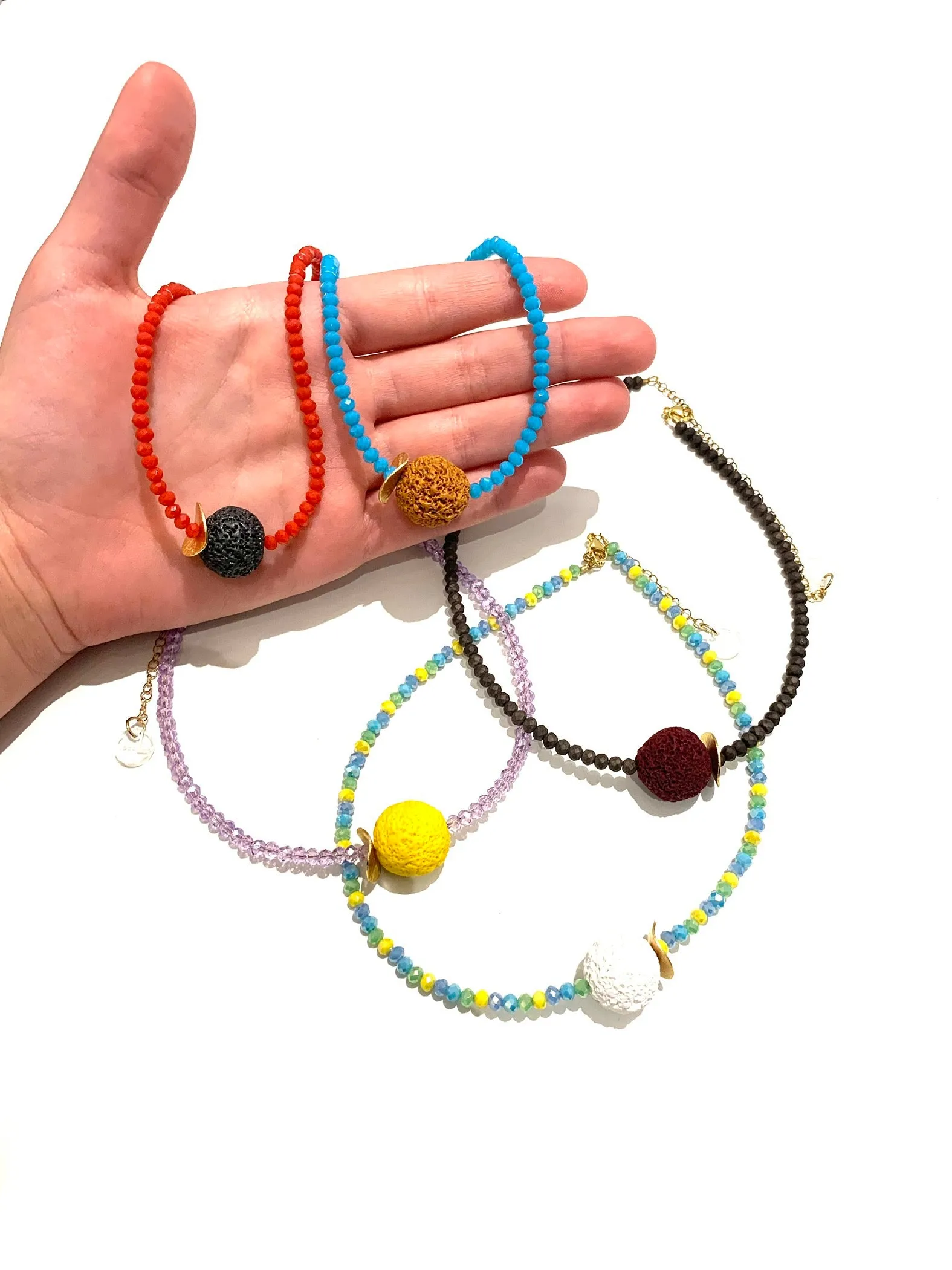 COCOLEÉ- Crystal Sphere Chokers (more colors available)