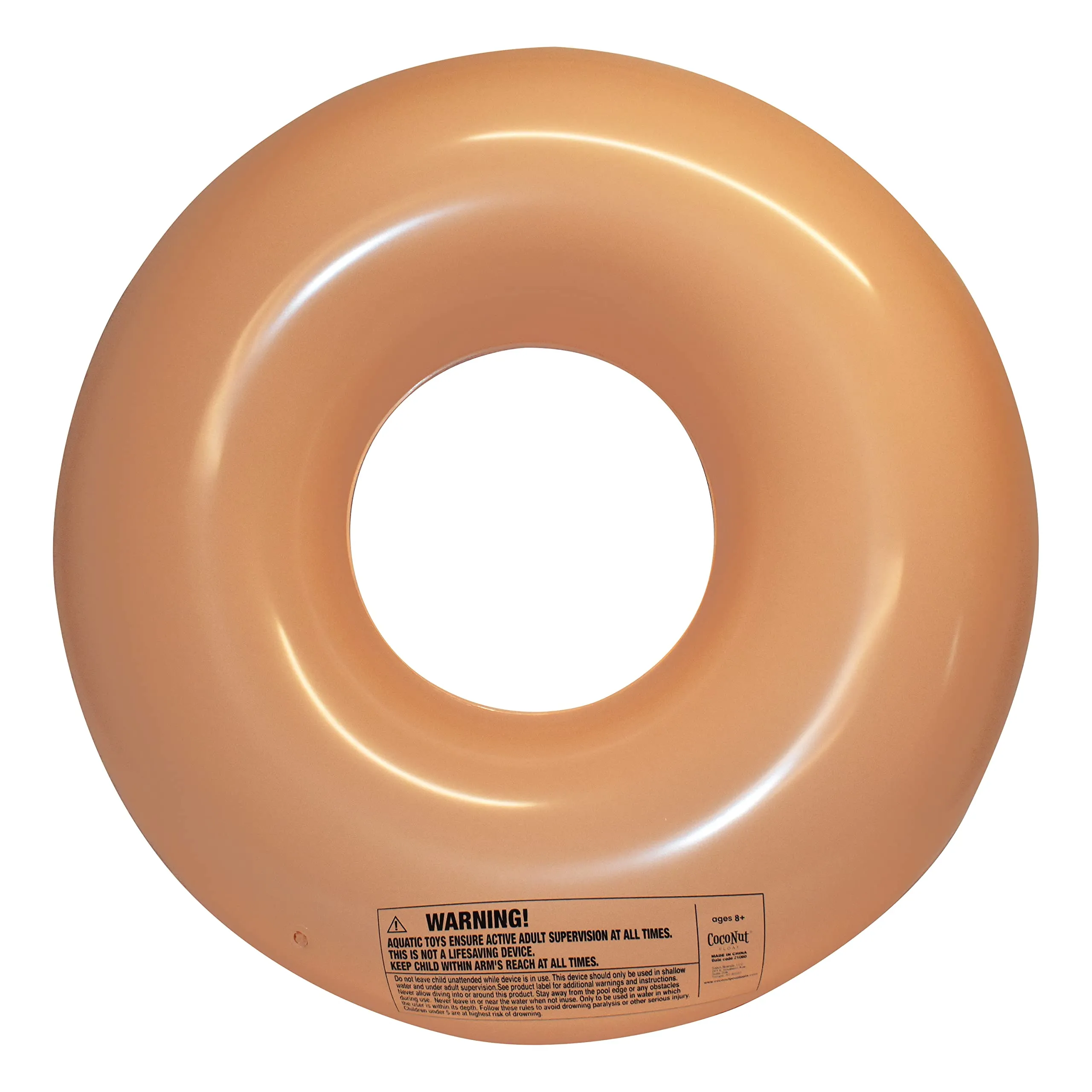 Coconut Outdoor Sprinkled & Glazed Pink Donut Pool Float -