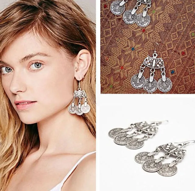 Collar Coin Crystal Maxi Choker Pendant & Necklace