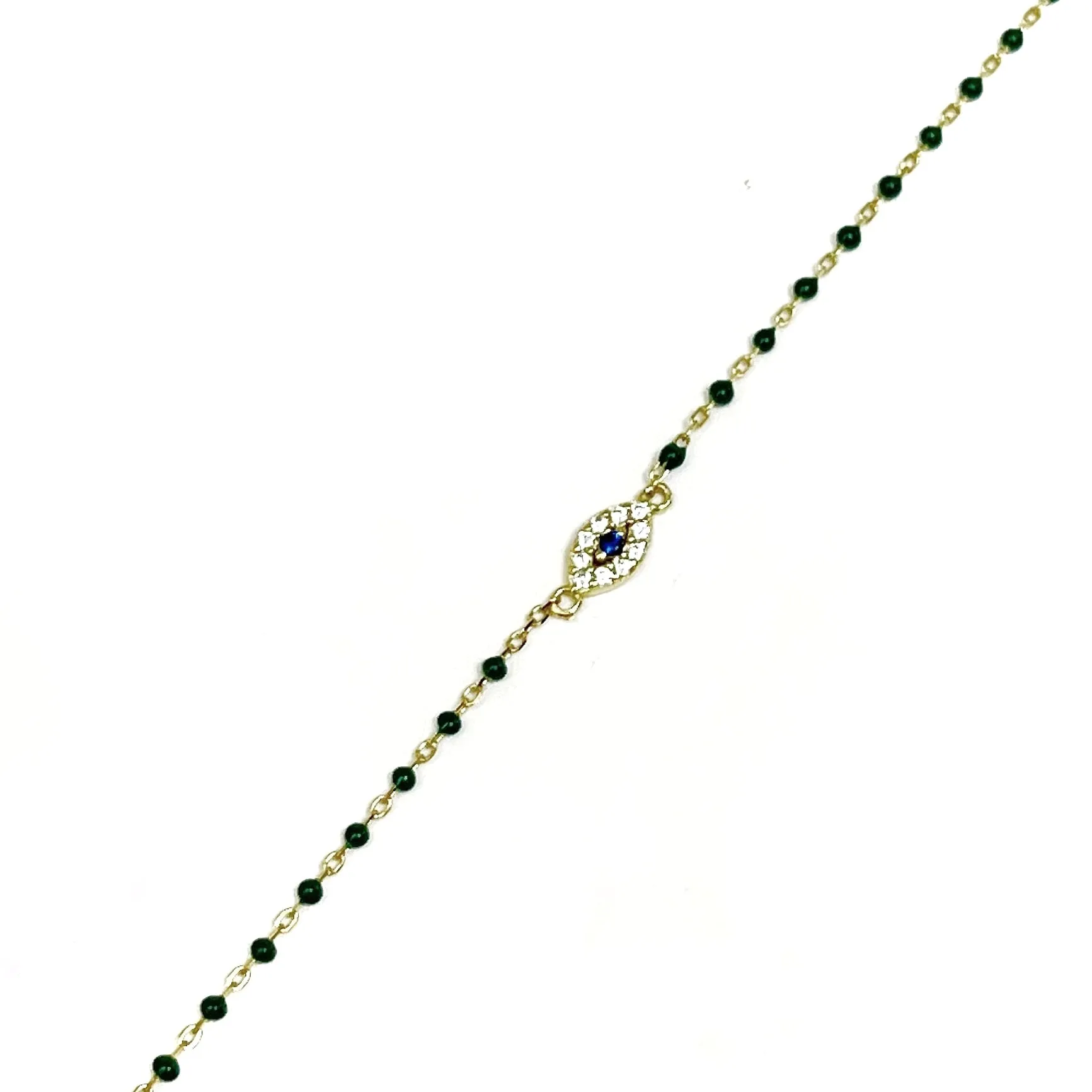 Color Mini Beads Eye Necklace