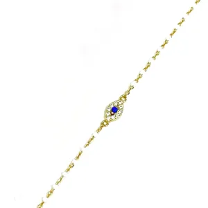 Color Mini Beads Eye Necklace