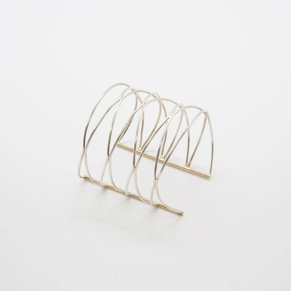 CONNECTION Cuff: Yellow gold and sterling silver