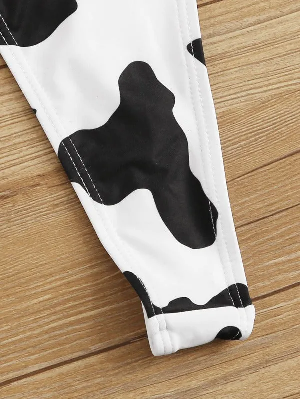 Cow Girl Print Thong Bikini