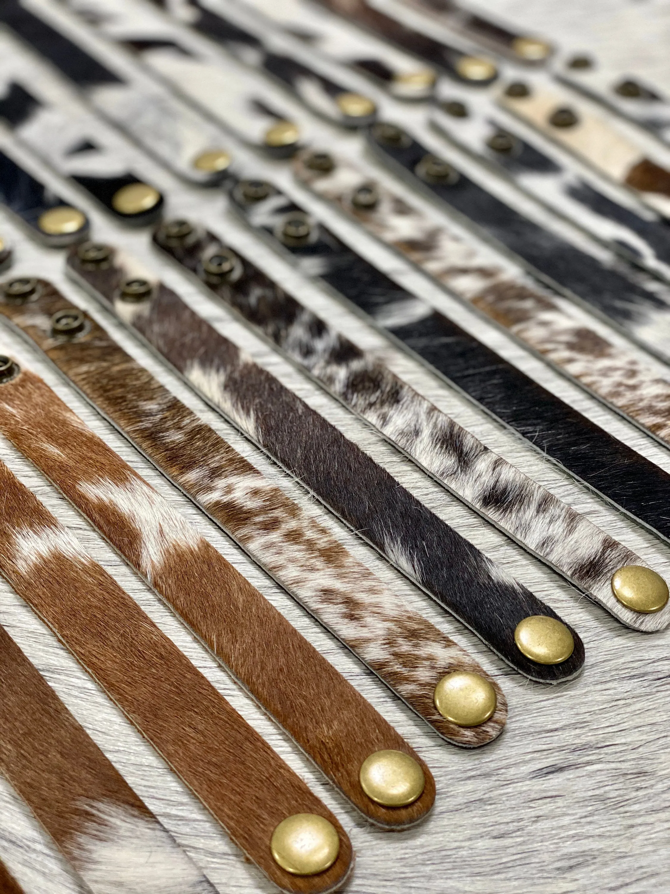 Cowhide Leather Cuff Bracelet