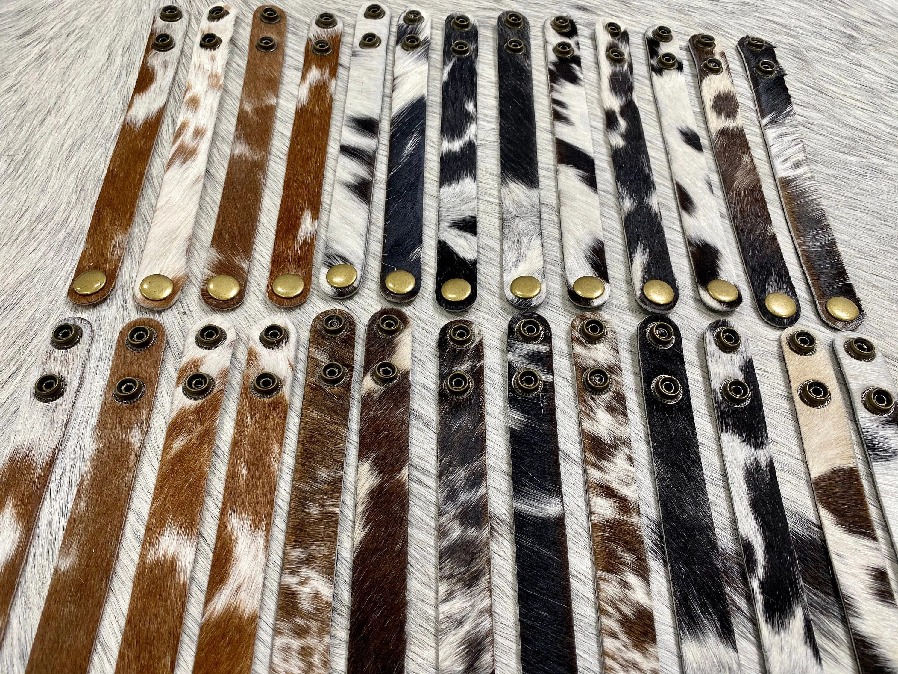 Cowhide Leather Cuff Bracelet