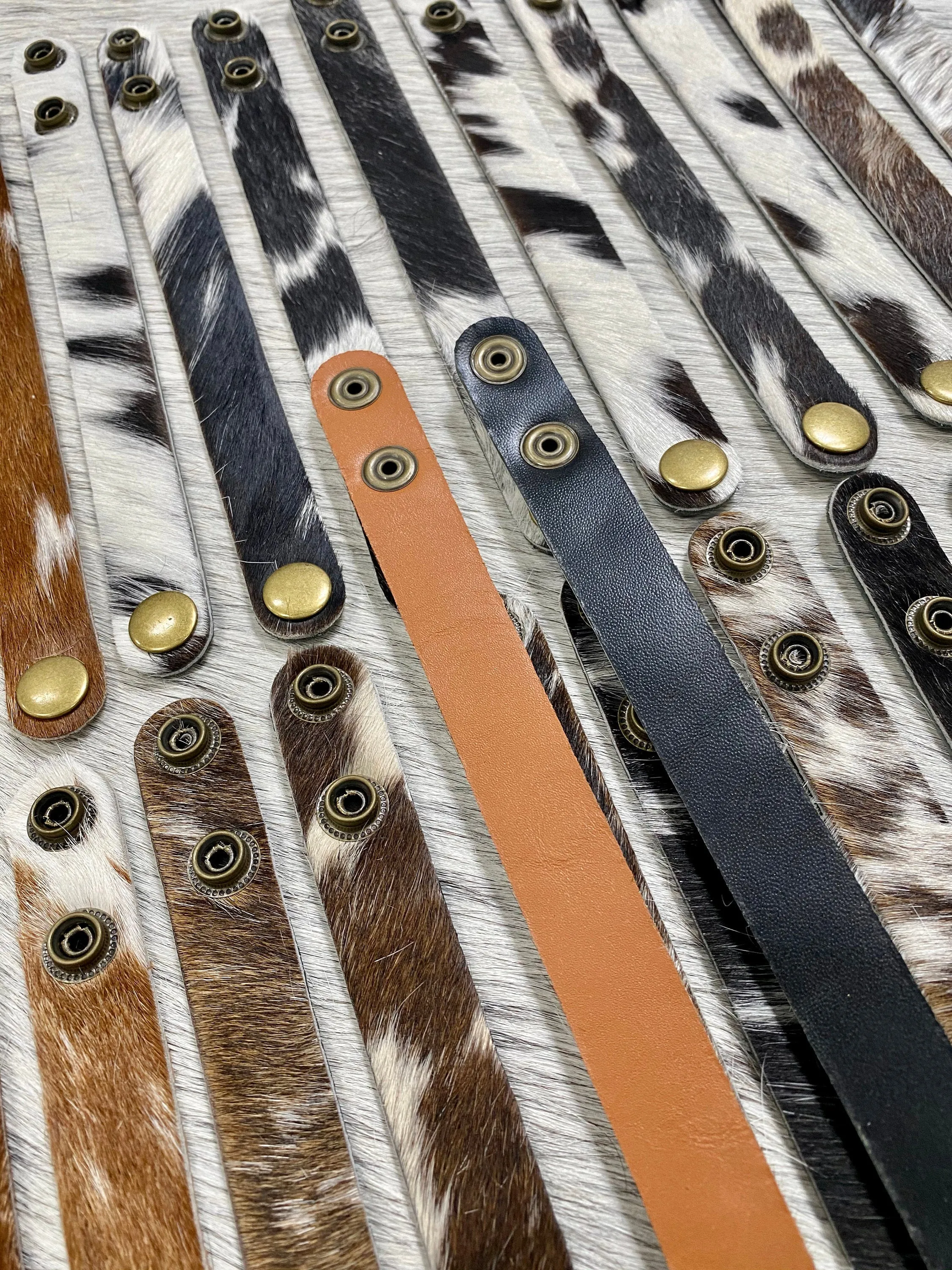 Cowhide Leather Cuff Bracelet
