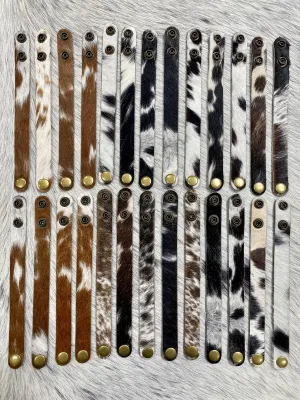Cowhide Leather Cuff Bracelet