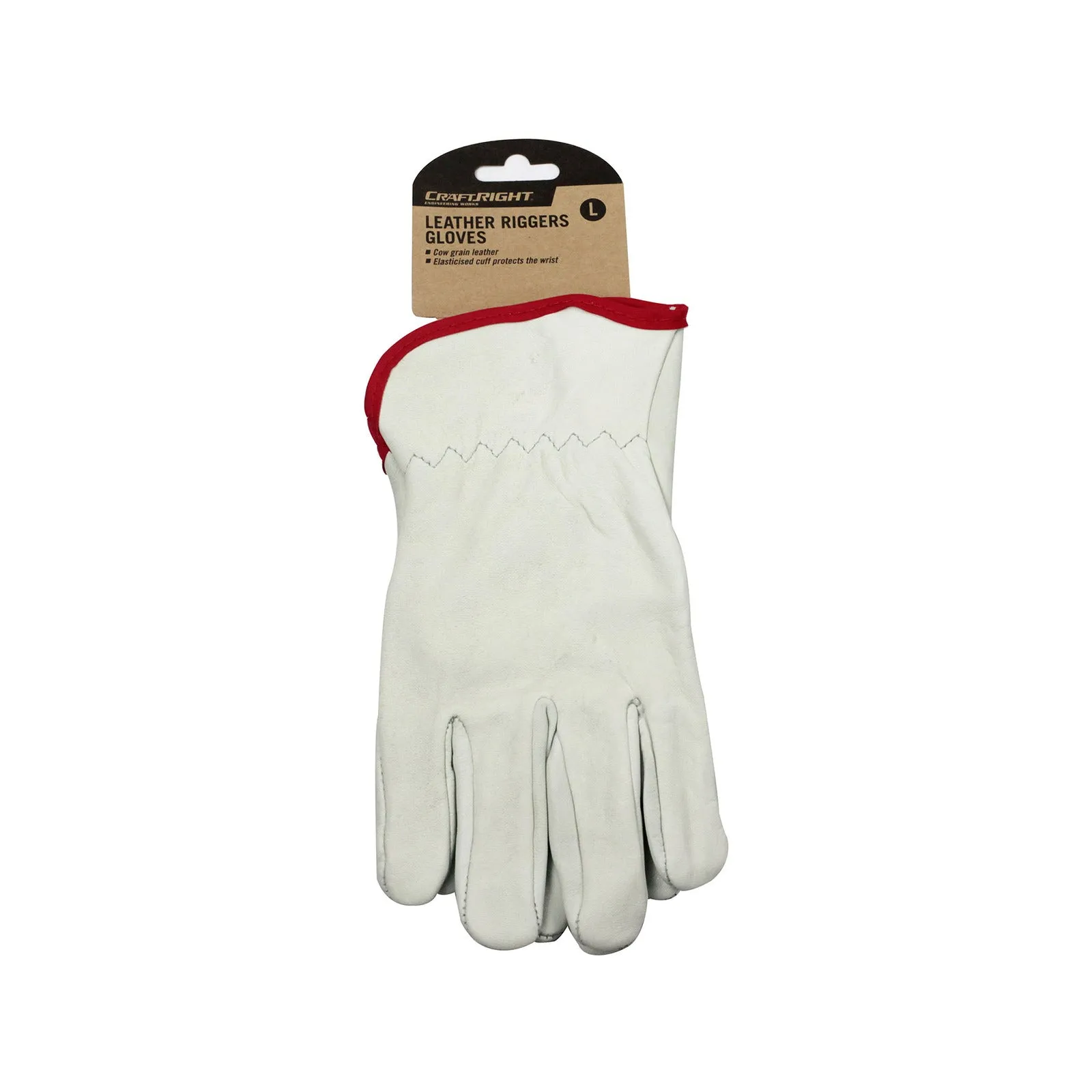 Craftright Large Leather Riggers Gloves
