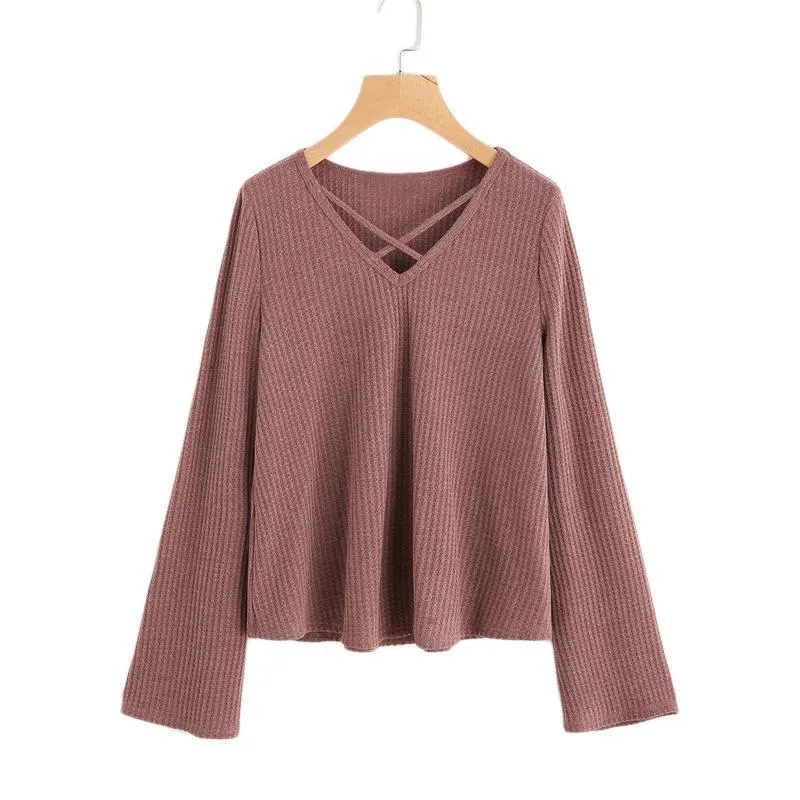 Crisscross V-Neck Shirt