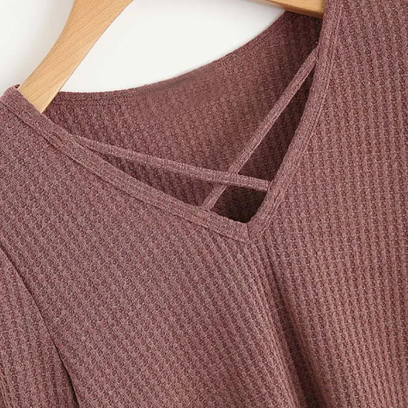 Crisscross V-Neck Shirt