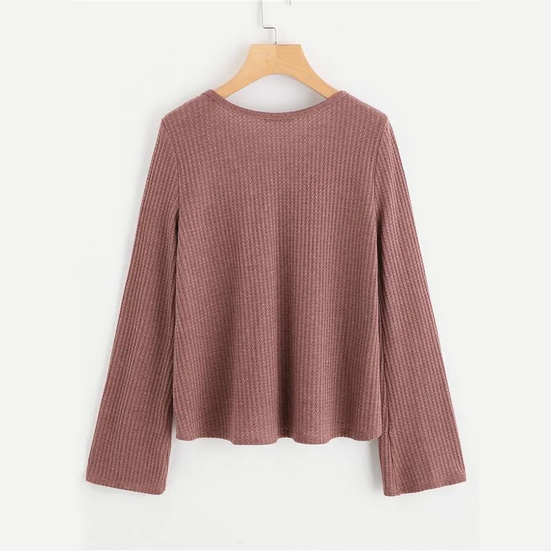 Crisscross V-Neck Shirt