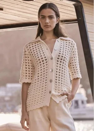 Crochet Button Shirt