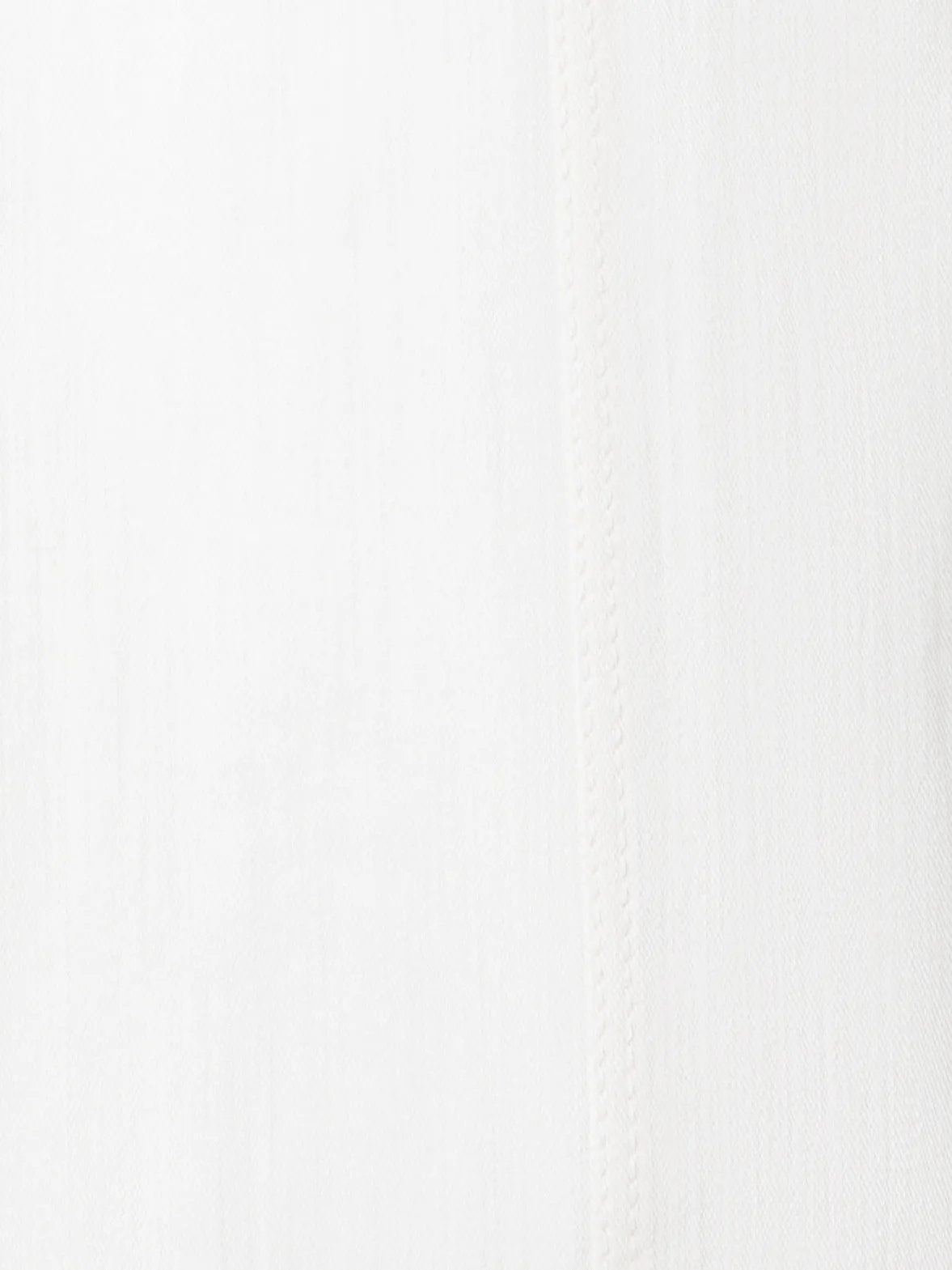 Cropped Wide Cotton Denim Stretch Pants