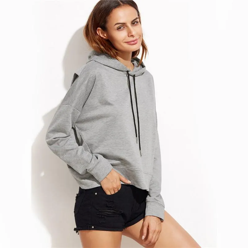 Cross Back Hooded Shirt