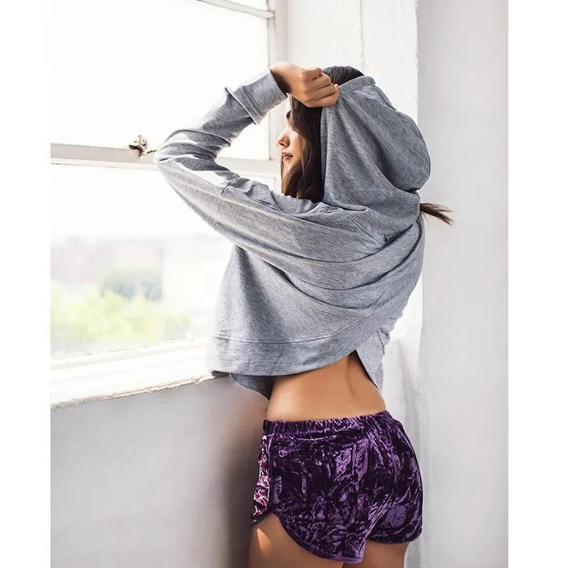 Cross Back Hooded Shirt