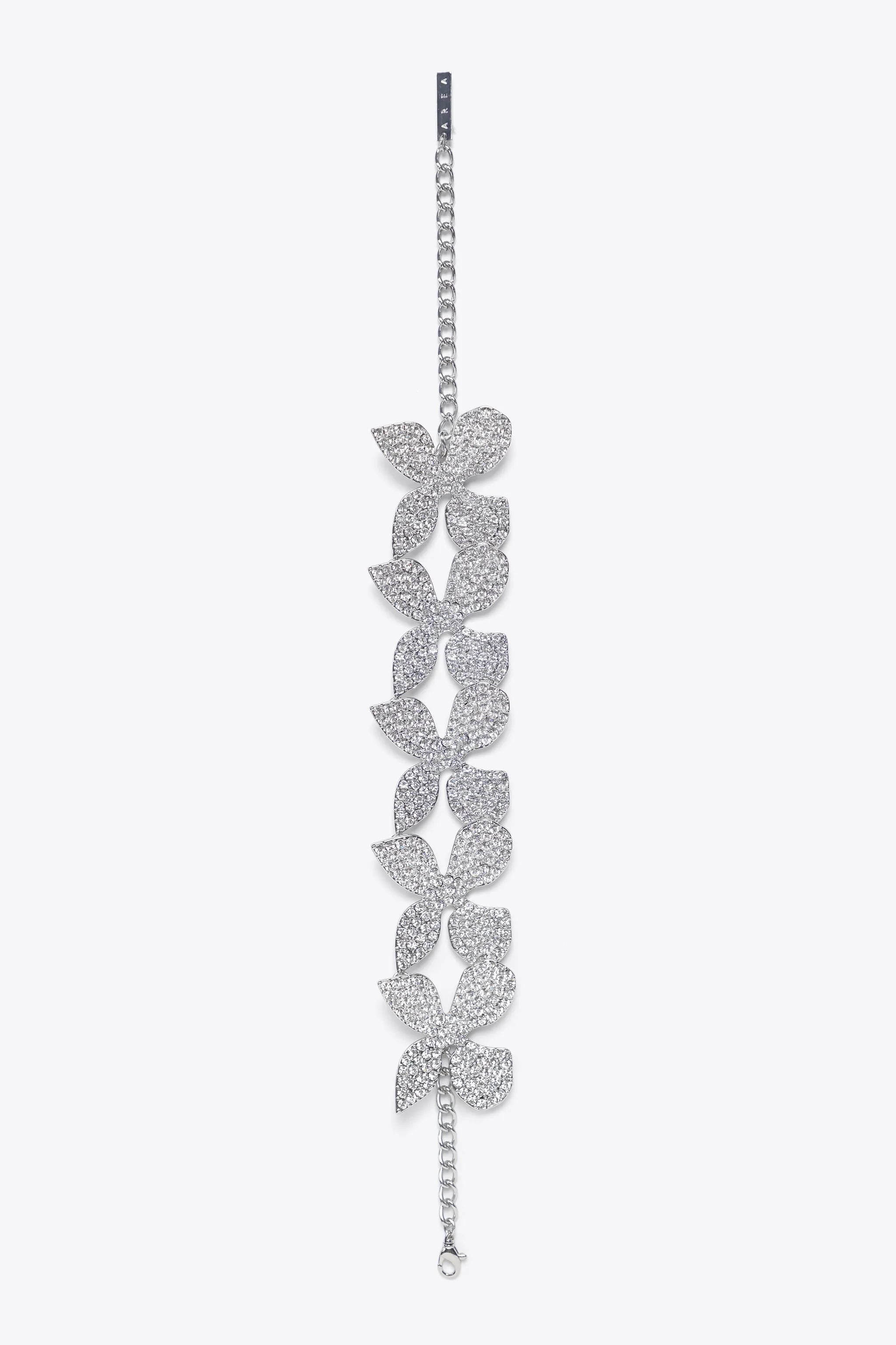 Crystal Glass | Butterfly Crystal Choker | Silver