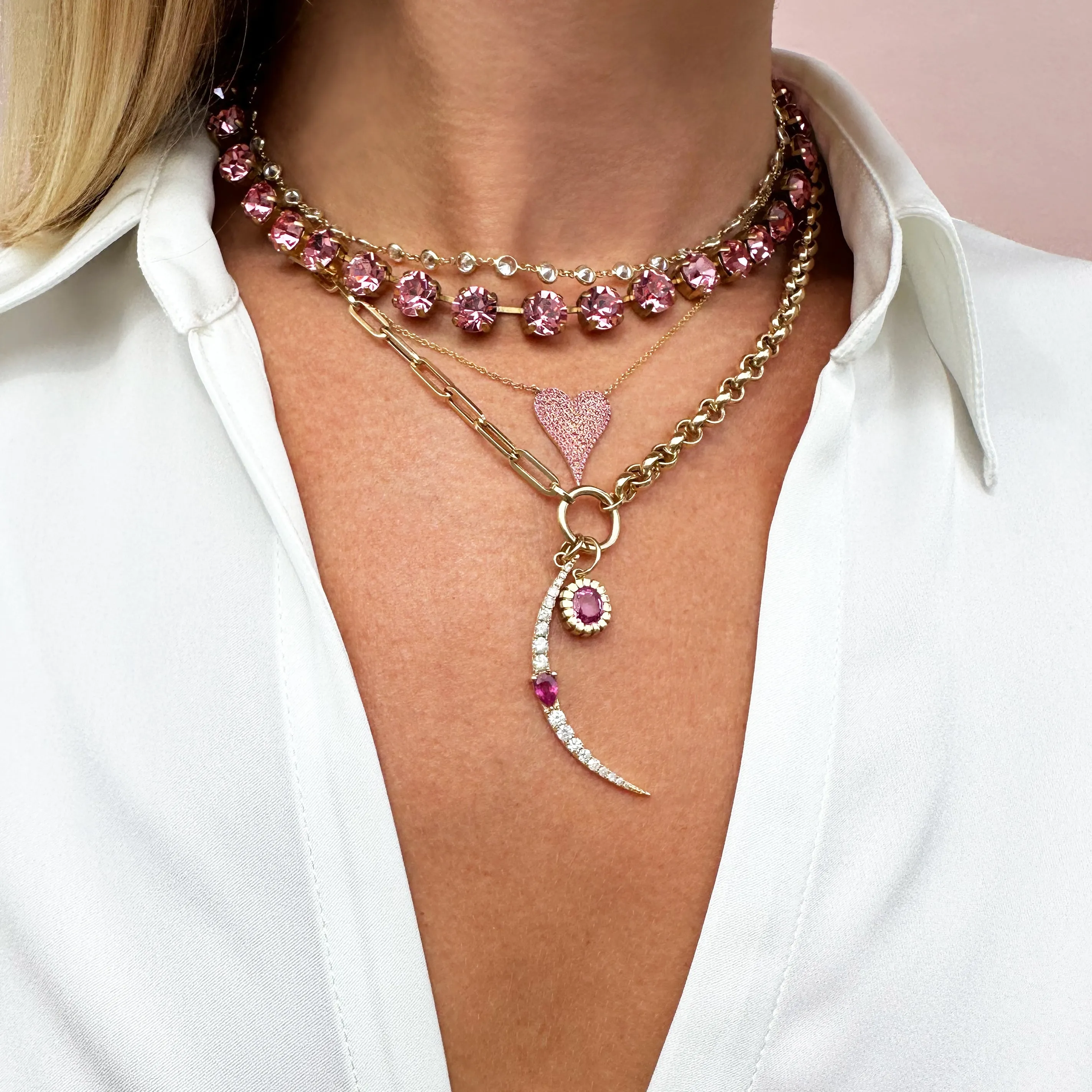 Crystal Slider Necklace