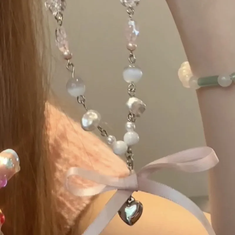 Crystal Star Pearl Necklace HA1821