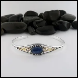 Cuff Bracelet with Kyanite