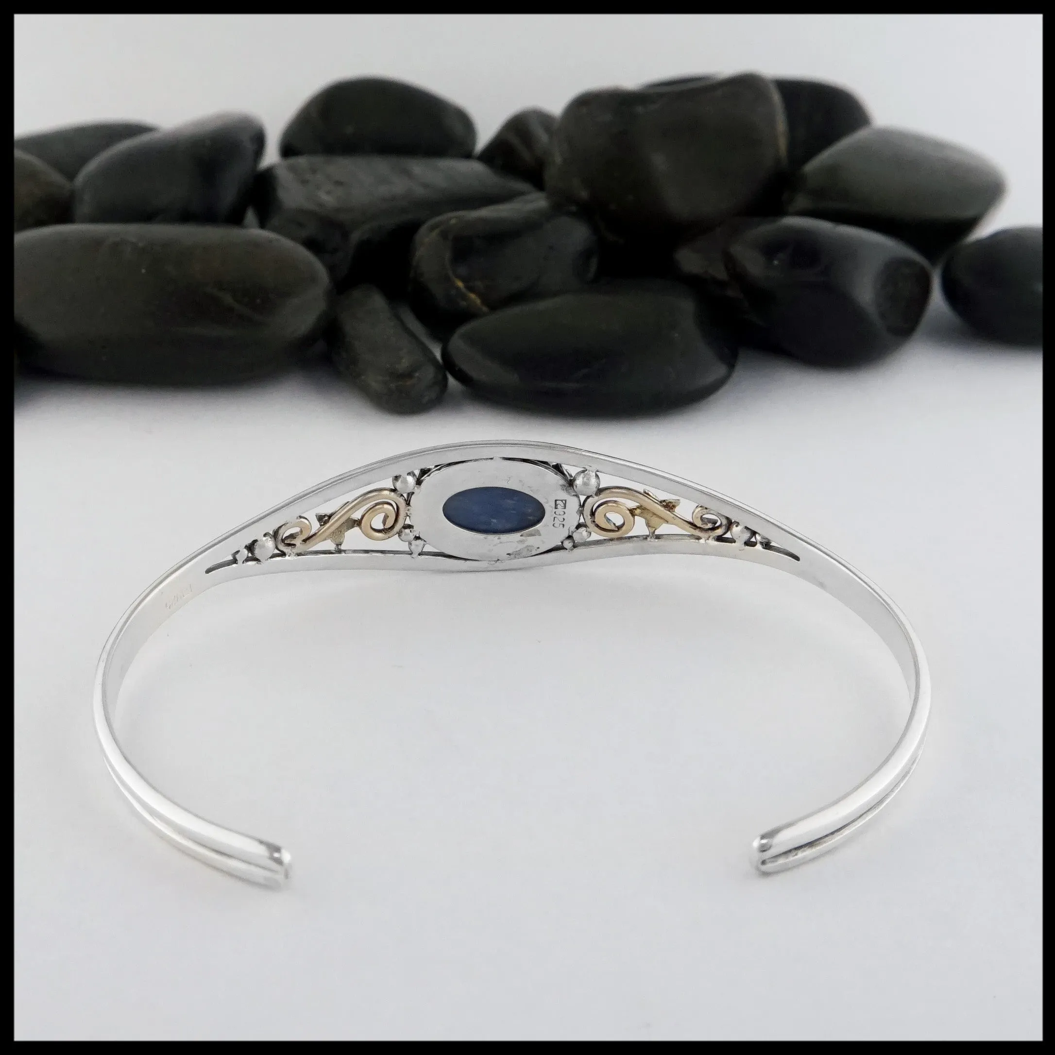 Cuff Bracelet with Kyanite
