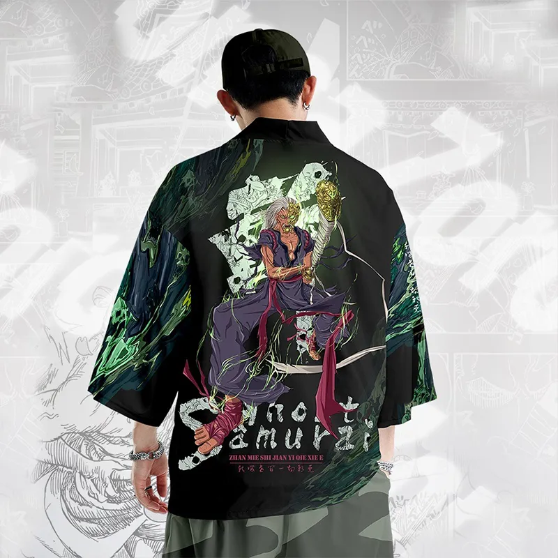 Cursed Kage Samurai Summer Kimono Shirt