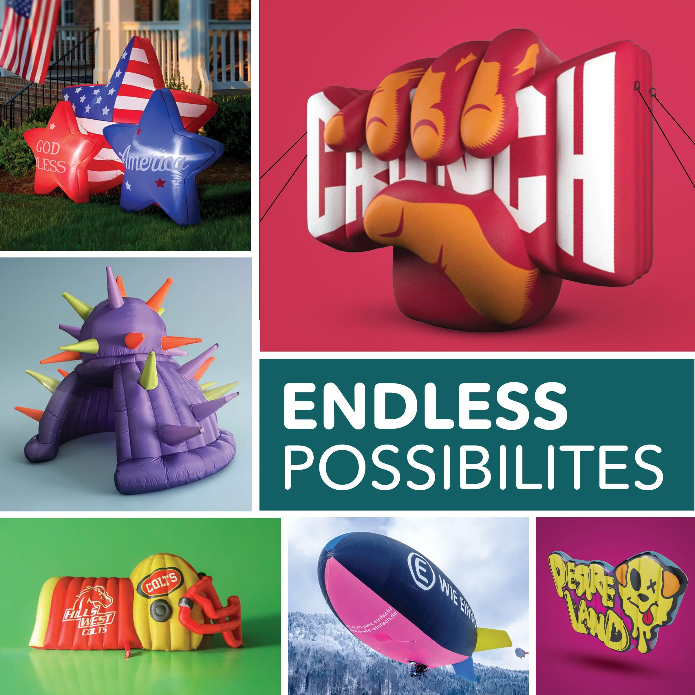 Custom Inflatable Giant Slide | Free Designs | Custom Inflatables