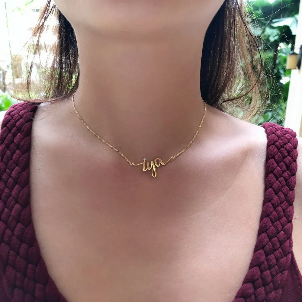 Custom Nameplate Necklace