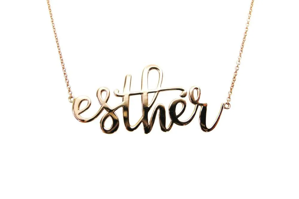 Custom Nameplate Necklace