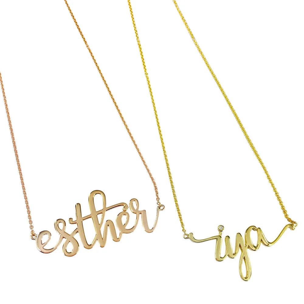 Custom Nameplate Necklace
