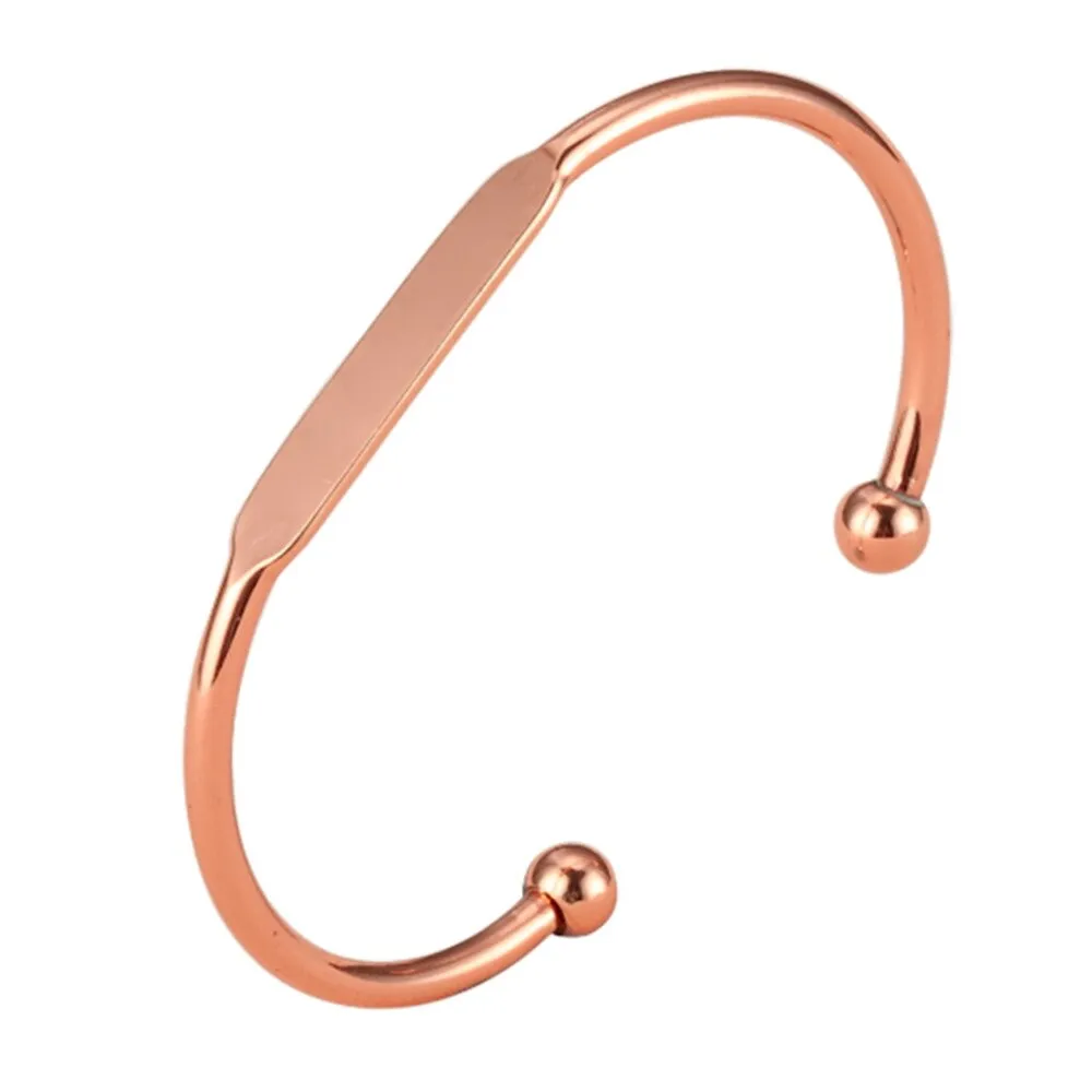 Customisable Stainless Steel Cuff Bracelets for Women