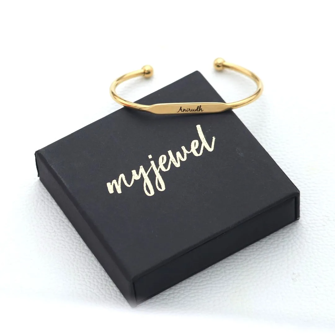 Customisable Stainless Steel Cuff Bracelets for Women
