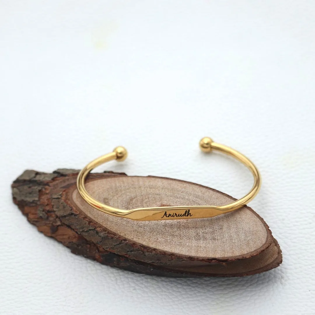 Customisable Stainless Steel Cuff Bracelets for Women