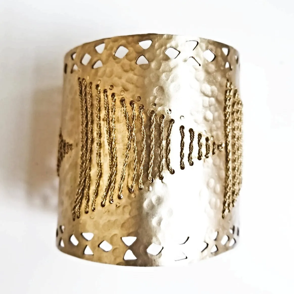 Cut-Out Triangle Cuff Bracelet