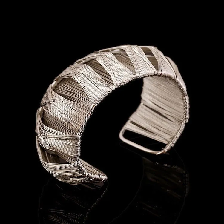 Cut Triangles Braided Cuff