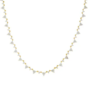 CZ Cluster Necklace