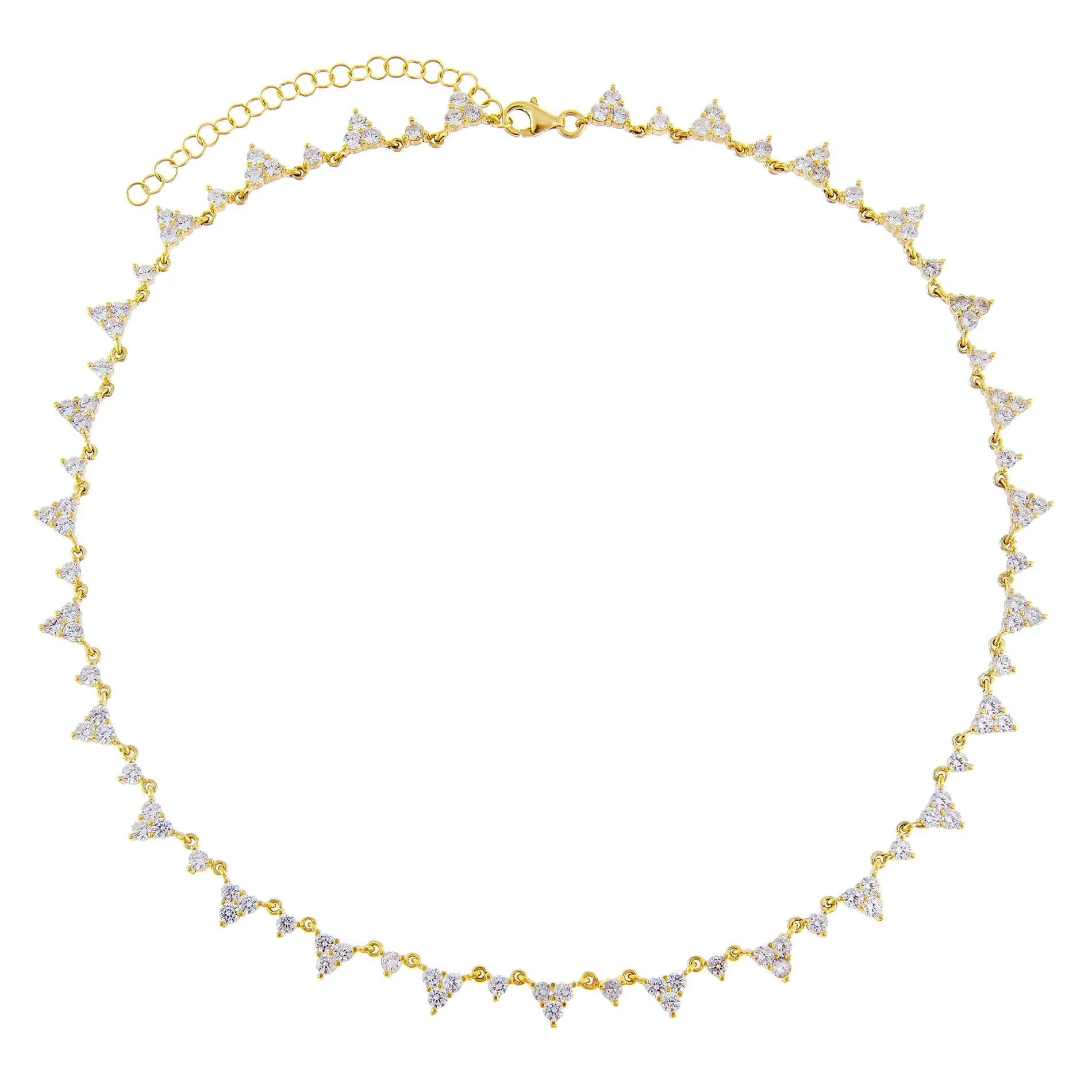 CZ Cluster Necklace
