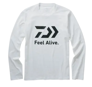 Daiwa Feel Alive Long Sleeve T-Shirt White